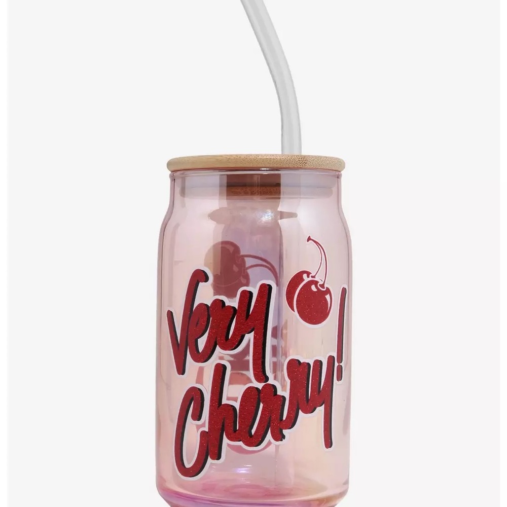 SOLD 🥤 CHERRY COKE 🍒 GLASS TUMBLER - Picture 2 of 6